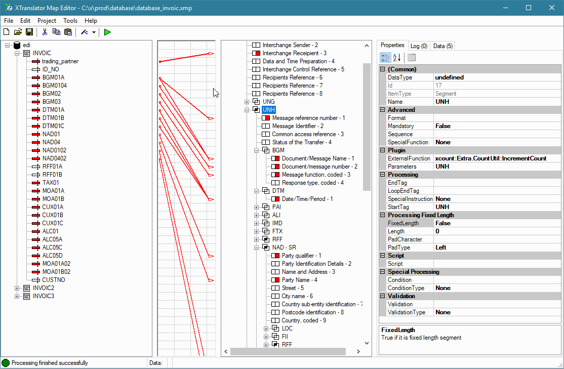 EDI Translator - EDI X12, EDIFACT, XML, CSV and database processing